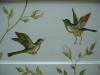 Фрагмент росписи комода. Танцующие птички.